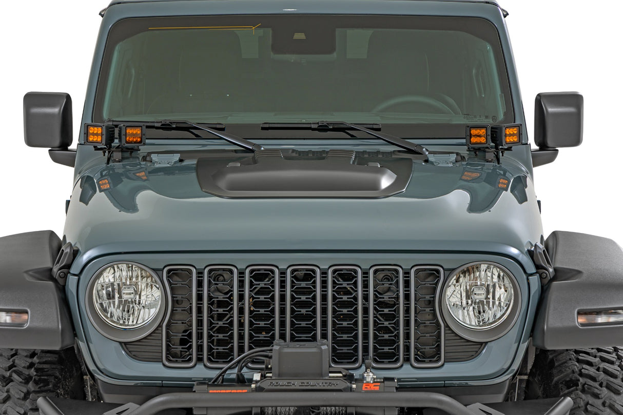 Rough Country Hood Scoop Jeep Gladiator JT Wrangler JL 2018-2026