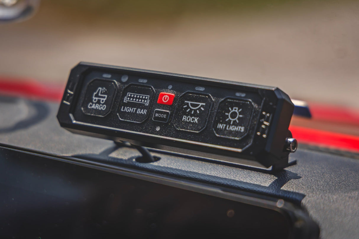 Rough Country 4 Gang Switch Panel RGB Backlit Buttons