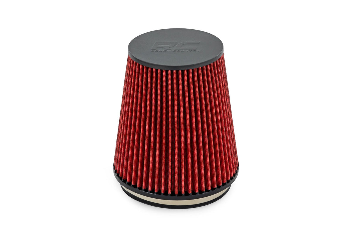 Rough Country High-Flow Cold Air Intake Replacement Filter Red 5-7/8in