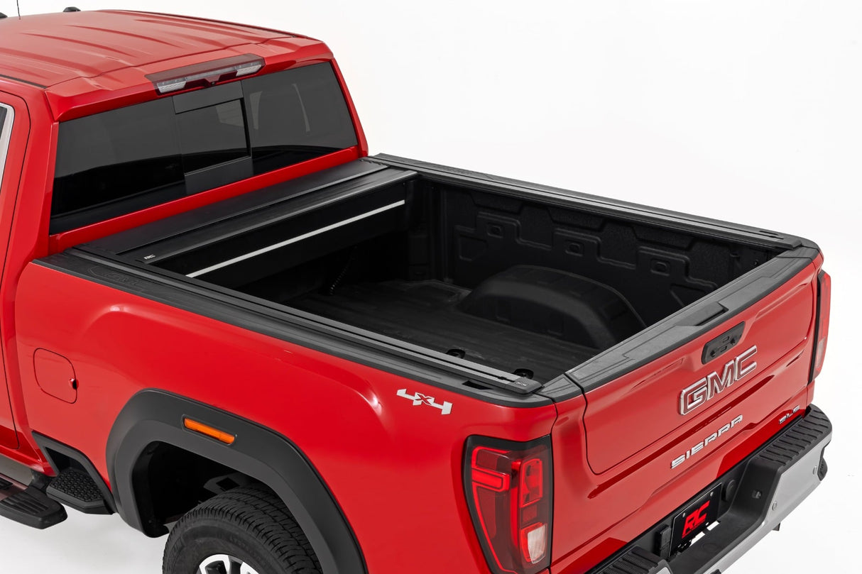 Rough Country Powered Retractable Bed Cover Chevy GMC 2500HD 3500HD