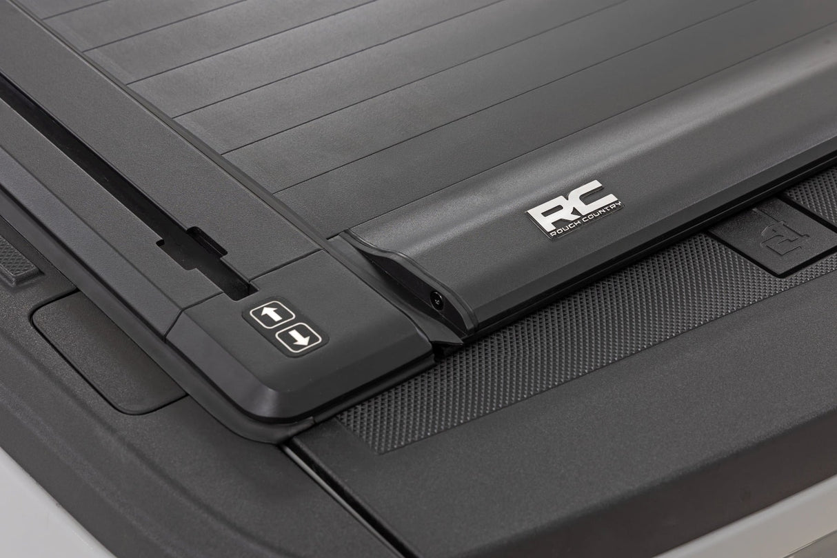 Rough Country Powered Retractable Aluminum Bed Cover for Ford F-150