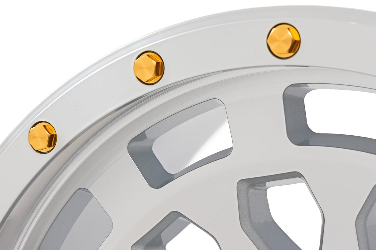 Rough Country 87 Series Wheel Simulated Beadlock 17x8.5