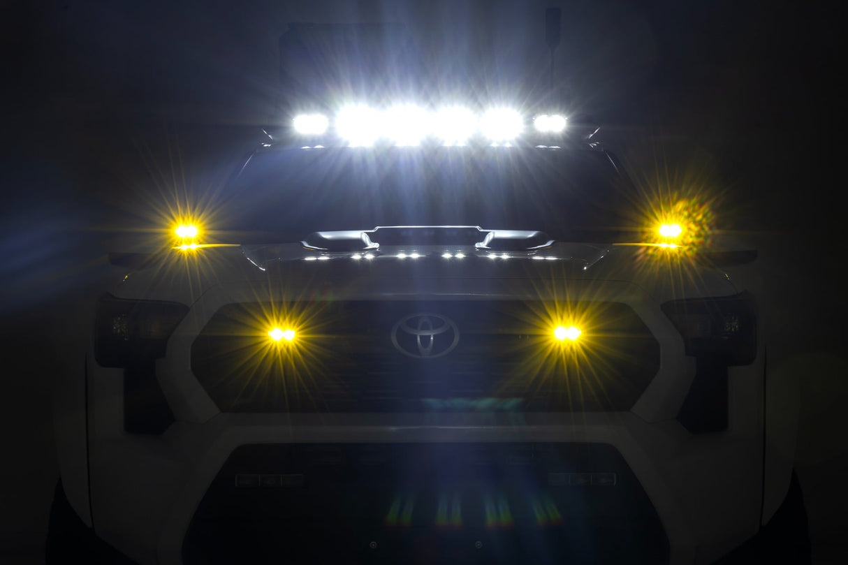 Rough Country Black Series 3x1.75 Inch LED Slim Fog Light Pair