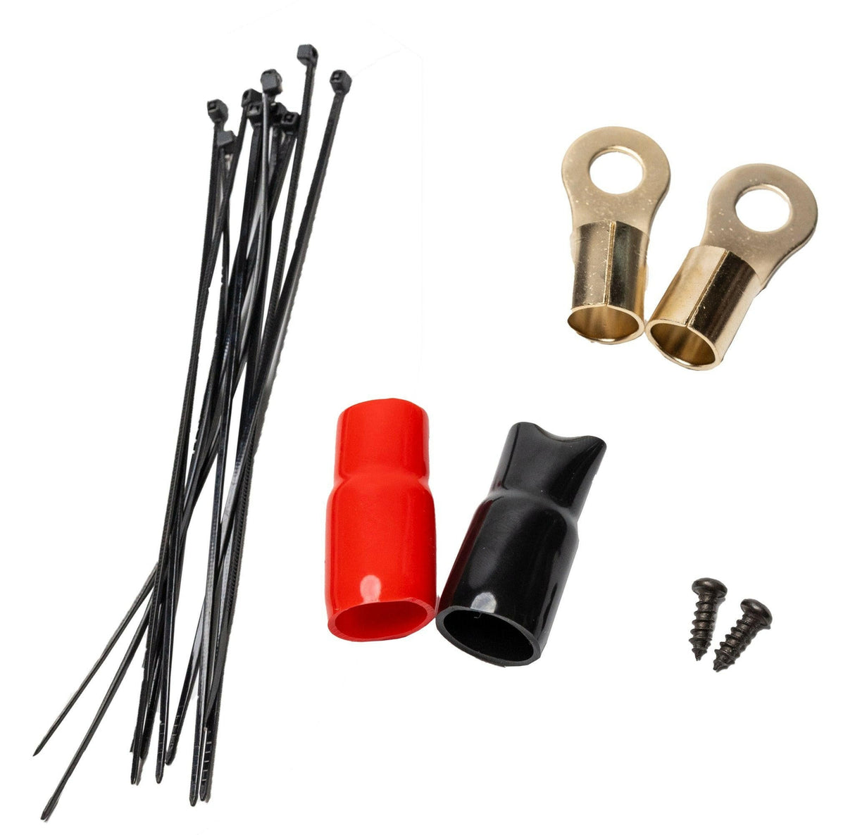 American Bass 0 Gauge Complete CCA (Copper Clad Aluminum) Amplifier Wiring Kit - Car Audio Amp Install Kit with Power, Ground & RCA Cables