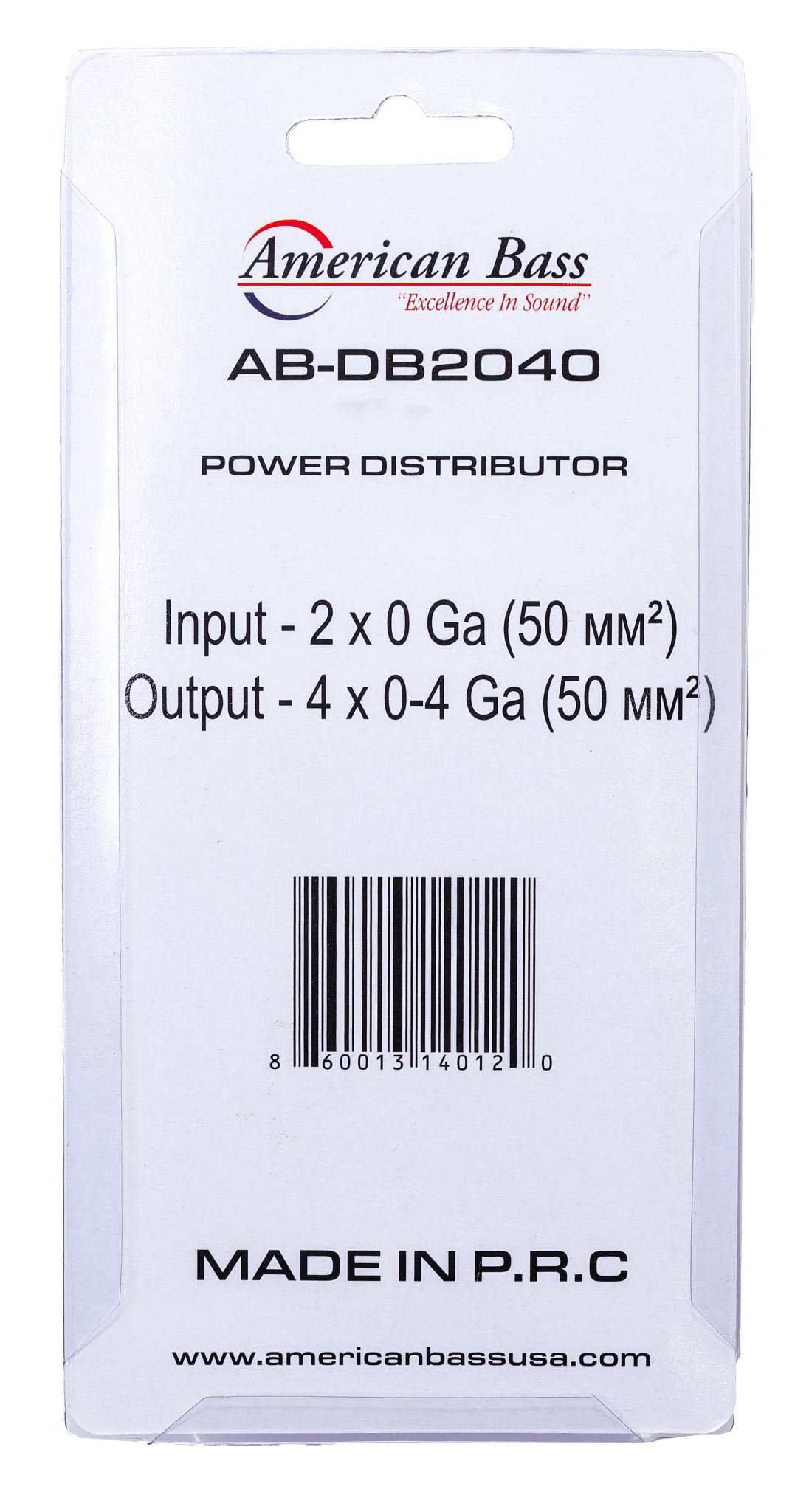 American Bass AB-DB2040 — 0 Gauge Power Distribution Block