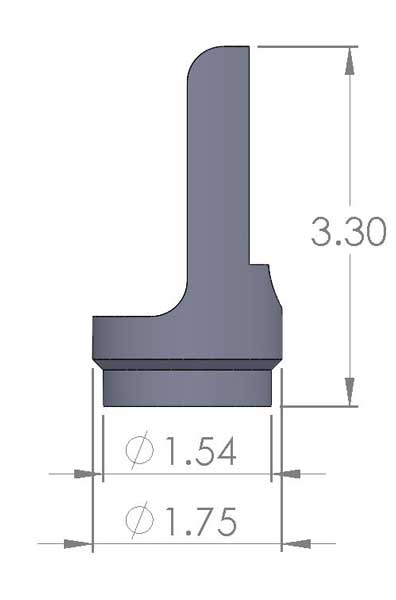 Polaris RZR 1000 Roll Cage Adapter Bung Kit 1 3/4" X .095"
