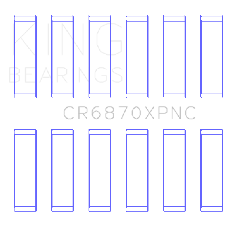 King Engine Bearings Nissan VR38DETT pMaxKote Performance Con Rod Bearing Set - Size STDX