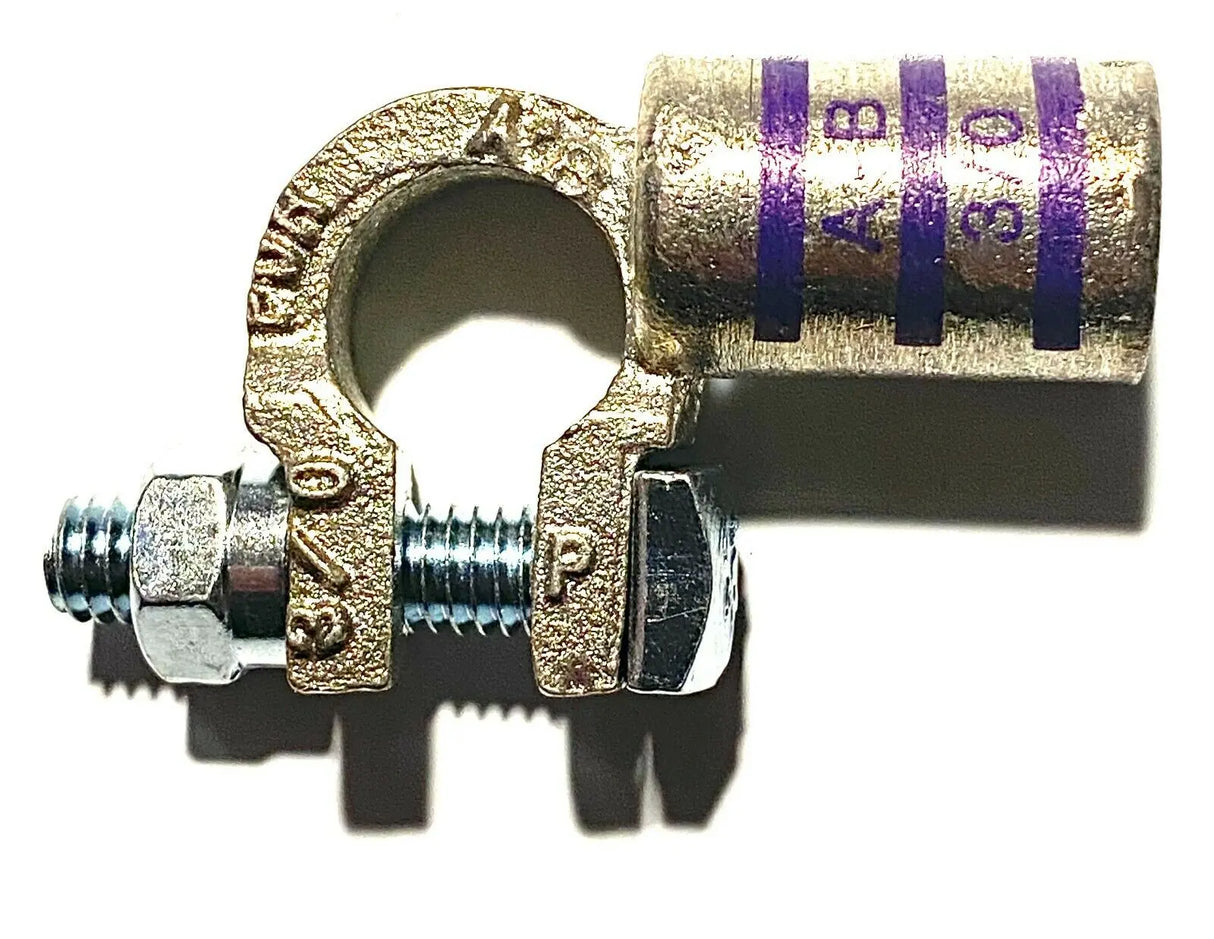 Battery Cable Ends Copper Top Post 90 DEG Terminal Connectors 2 GAUGE THUR 4/0 ac/dc wire and supply