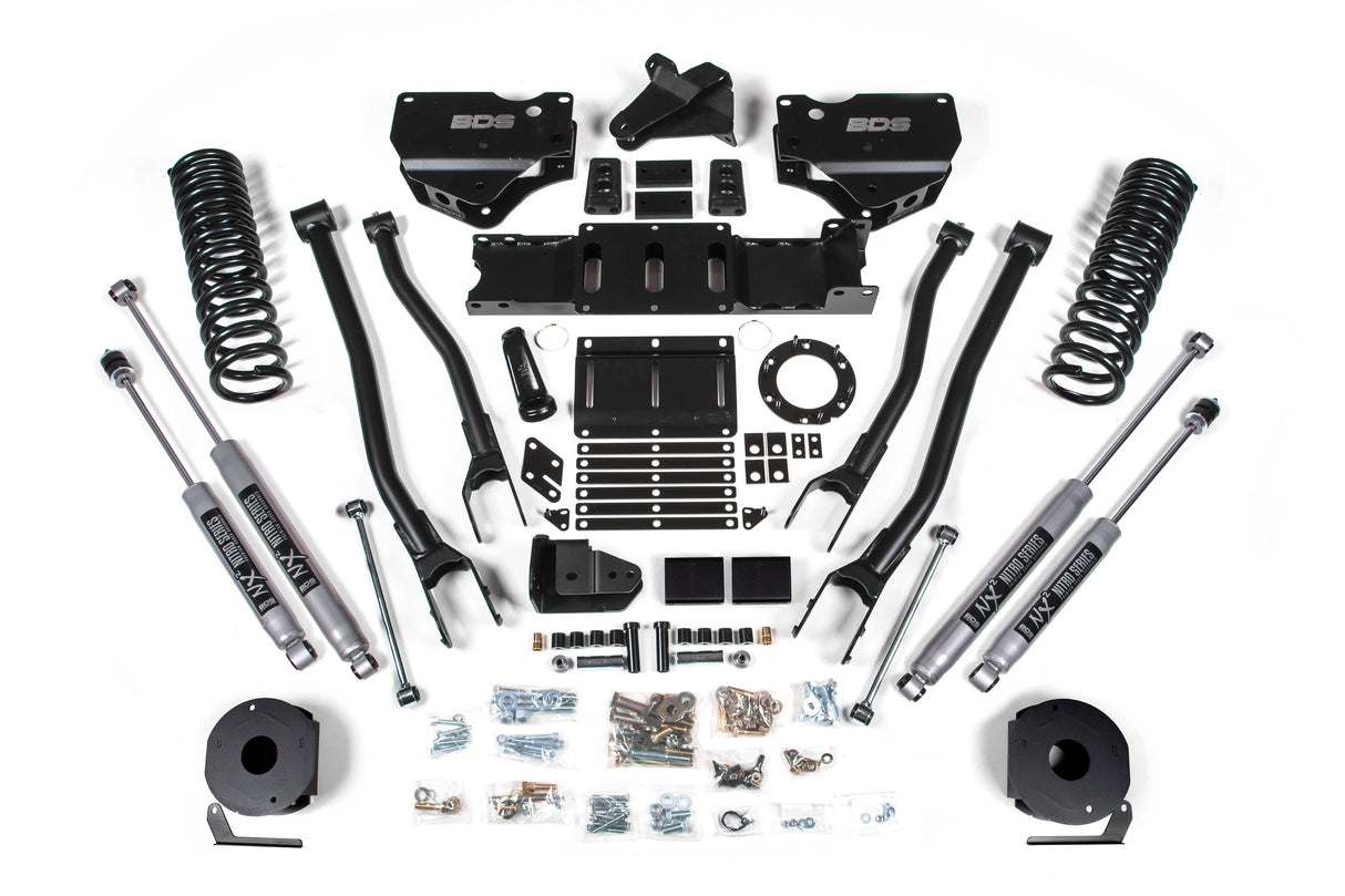 4 Inch Lift Kit w/ 4-Link | Ram 2500 w/ Rear Air Ride (19-24) 4WD | Gas BDS Suspension
