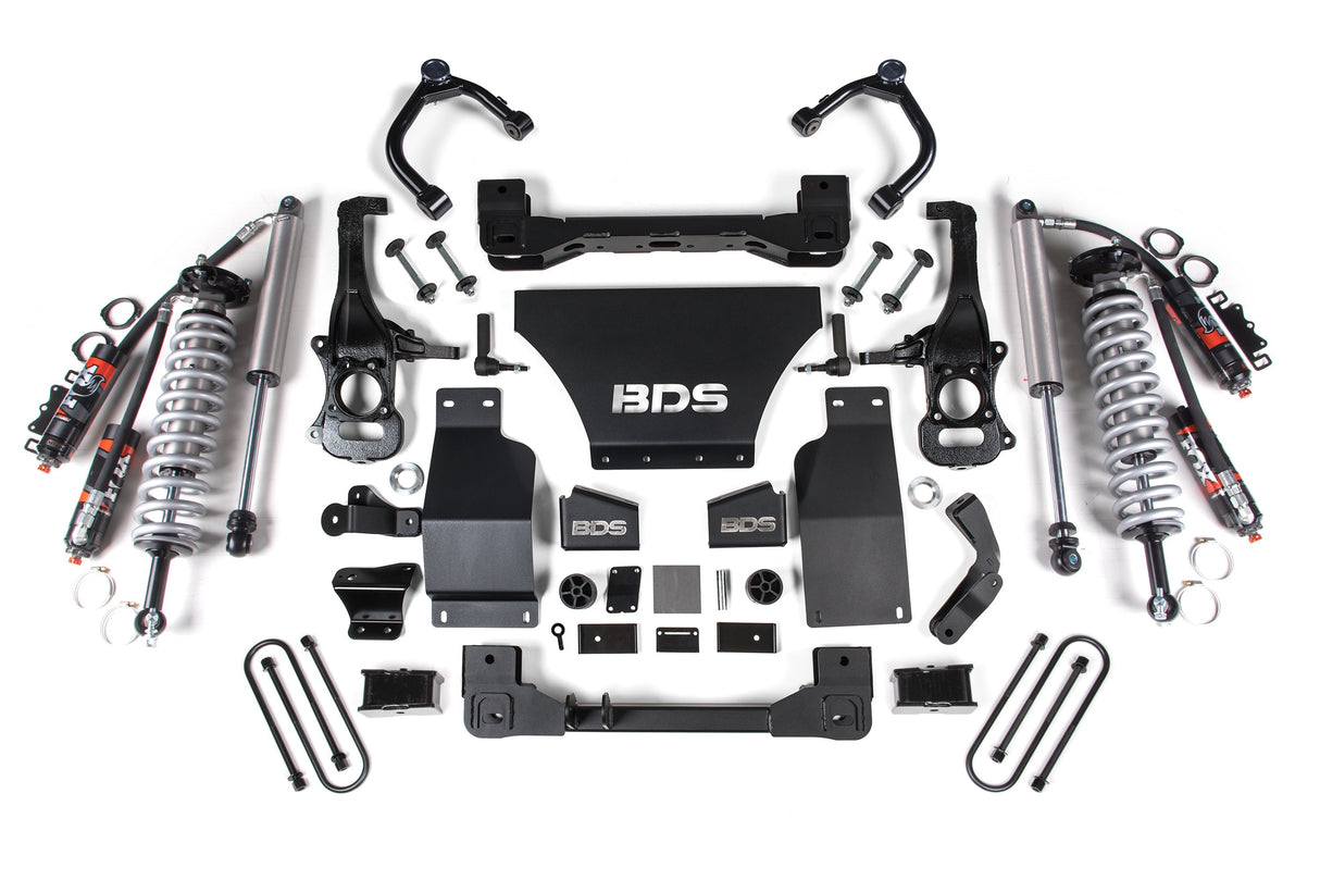 4 Inch Lift Kit | FOX 2.5 Performance Elite Coil-Over | Chevy Silverado or GMC Sierra 1500 (25-26) 4WD | Gas BDS Suspension