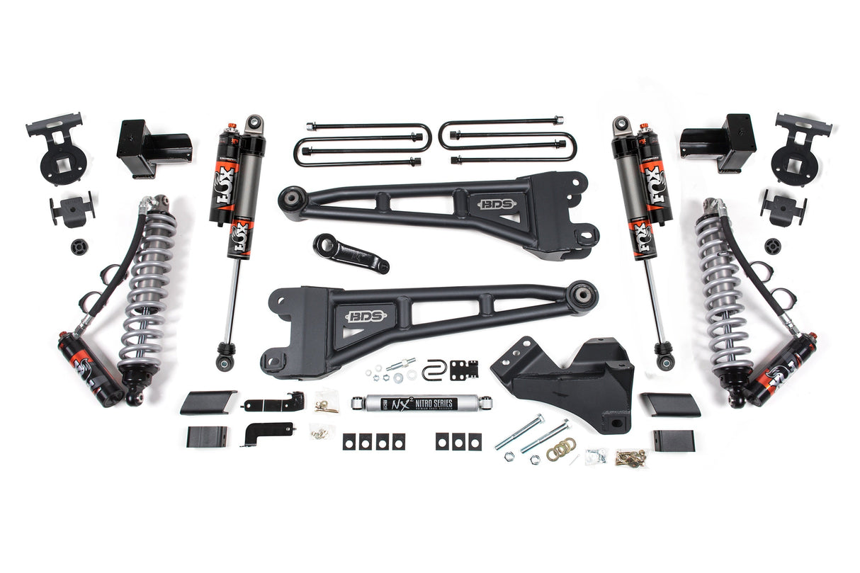 5 Inch Lift Kit w/ Radius Arm | FOX 2.5 Performance Elite Coilover | Ford F250/F350 Super Duty (23-26) 4WD | Diesel BDS Suspension