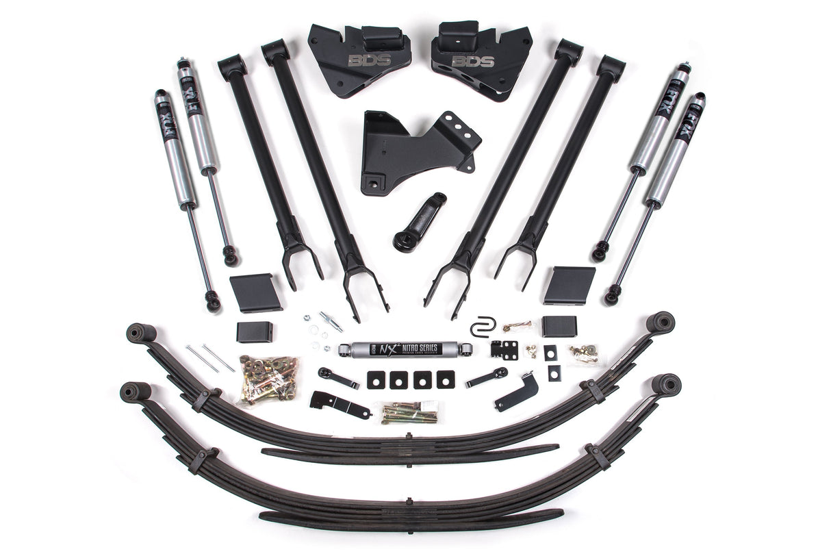 4 Inch Lift Kit | 4-Link Conversion | Ford F250/F350 Super Duty (17-19) 4WD | Diesel BDS Suspension