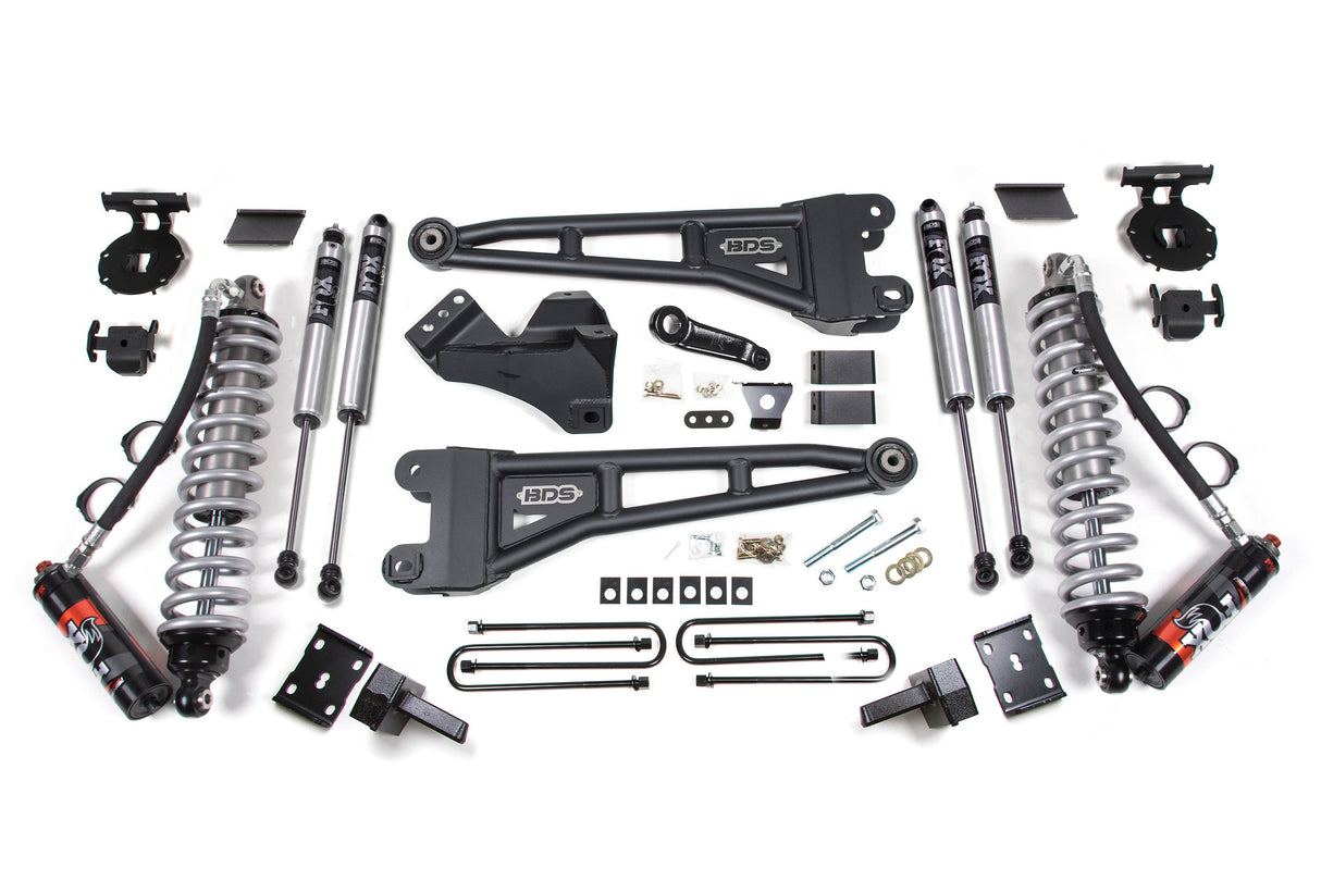 4 Inch Lift Kit w/ Radius Arm | FOX 2.5 Performance Elite Coil-Over Conversion | Ford F250/F350 Super Duty (11-16) 4WD | Diesel BDS Suspension