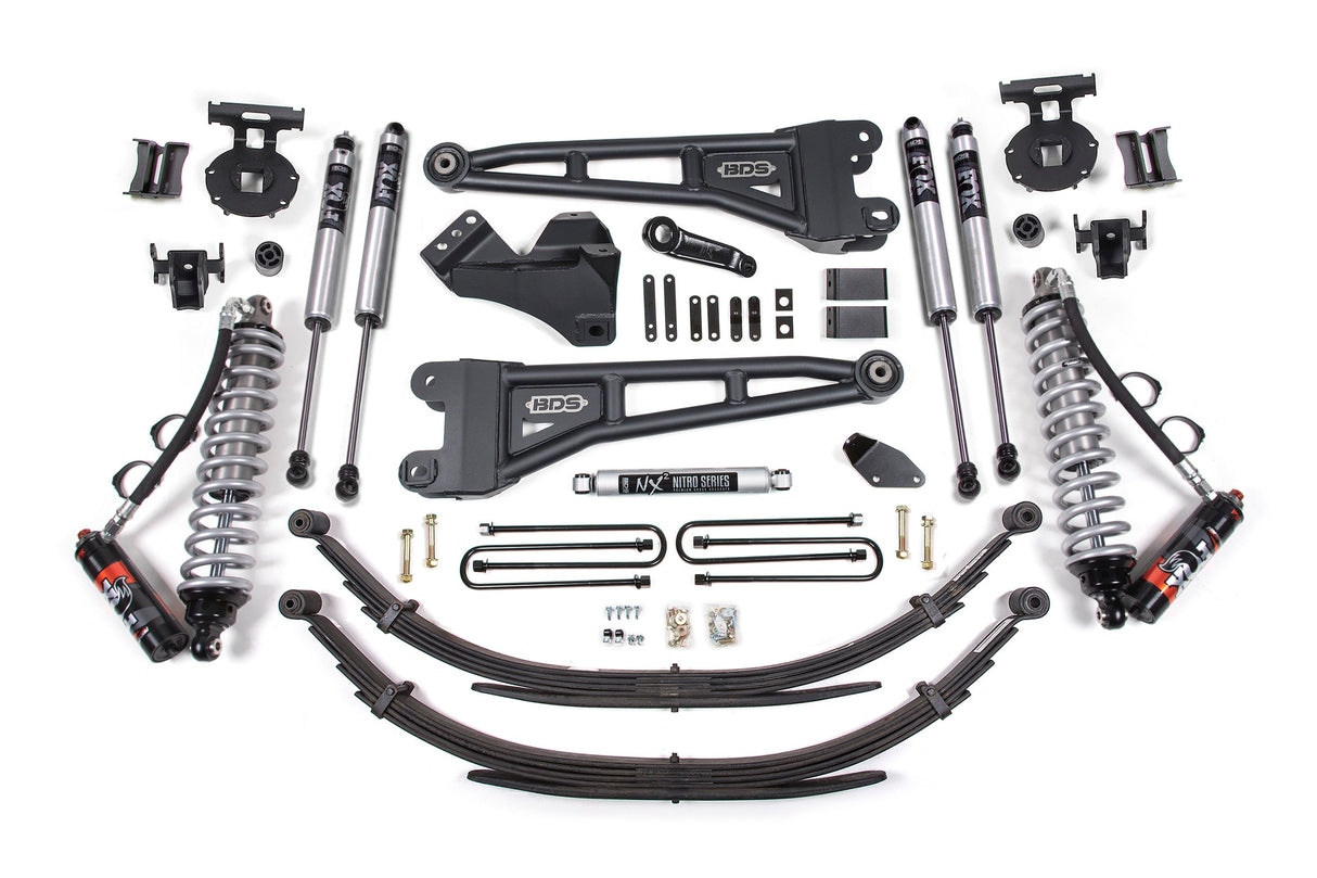 4 Inch Lift Kit w/ Radius Arm | FOX 2.5 Performance Elite Coil-Over Conversion | Ford F250/F350 Super Duty (08-10) 4WD | Diesel BDS Suspension
