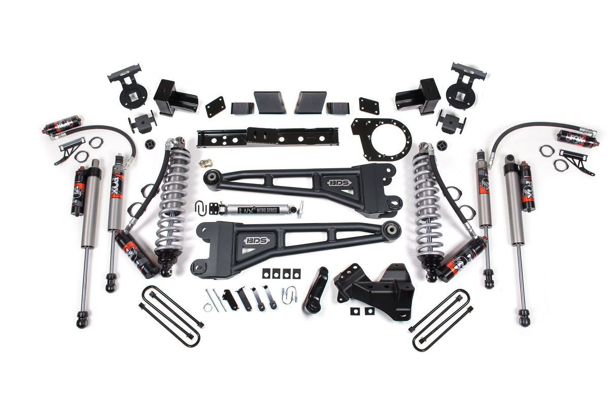 7 Inch Lift Kit w/ Radius Arm | FOX 2.5 Performance Elite Coil-Over Conversion | Ford F250/F350 Super Duty (20-22) 4WD | Diesel BDS Suspension