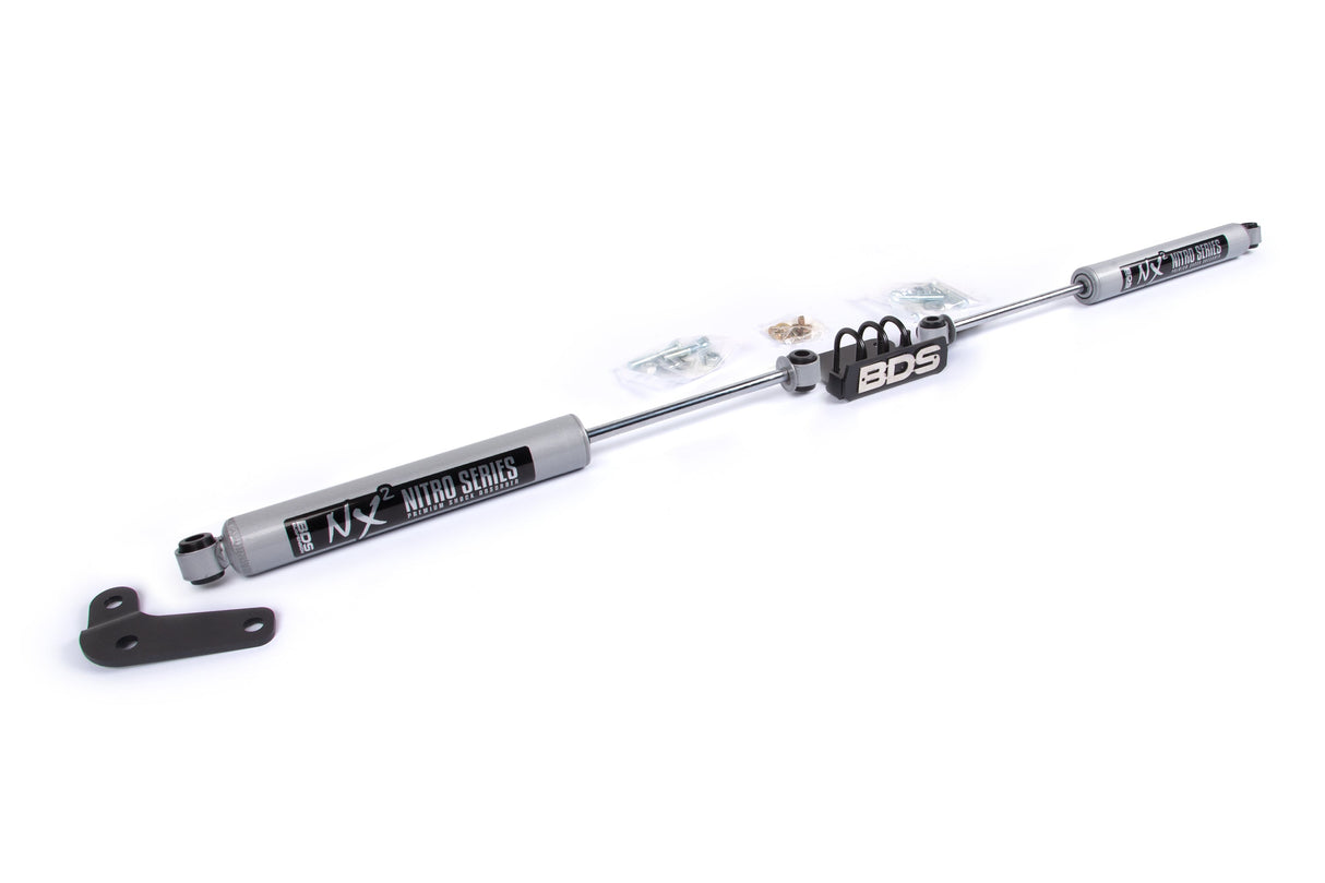Dual Steering Stabilizer Kit w/ NX2 Shocks | Ford F250/F350 Super Duty (99-04) 4WD BDS Suspension