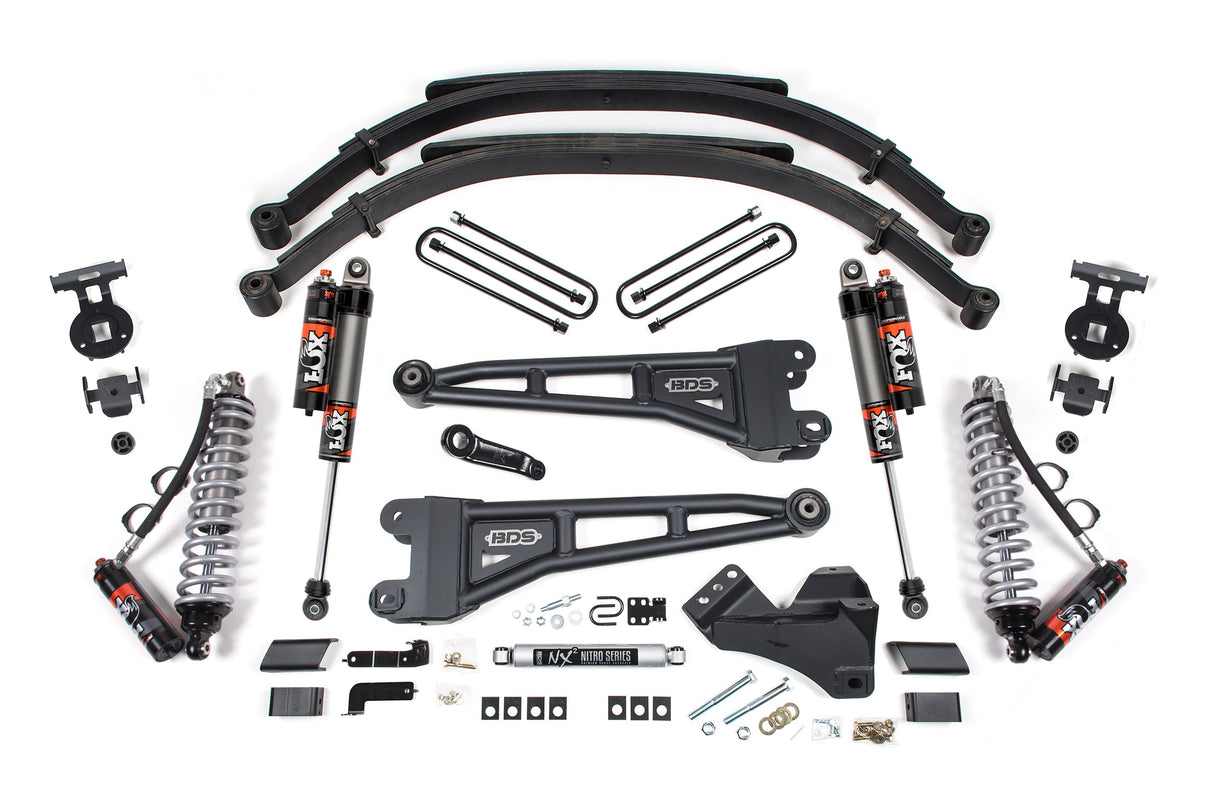 5 Inch Lift Kit w/ Radius Arm | FOX 2.5 Performance Elite Coilover | Ford F250/F350 Super Duty (23-26) 4WD | Diesel BDS Suspension