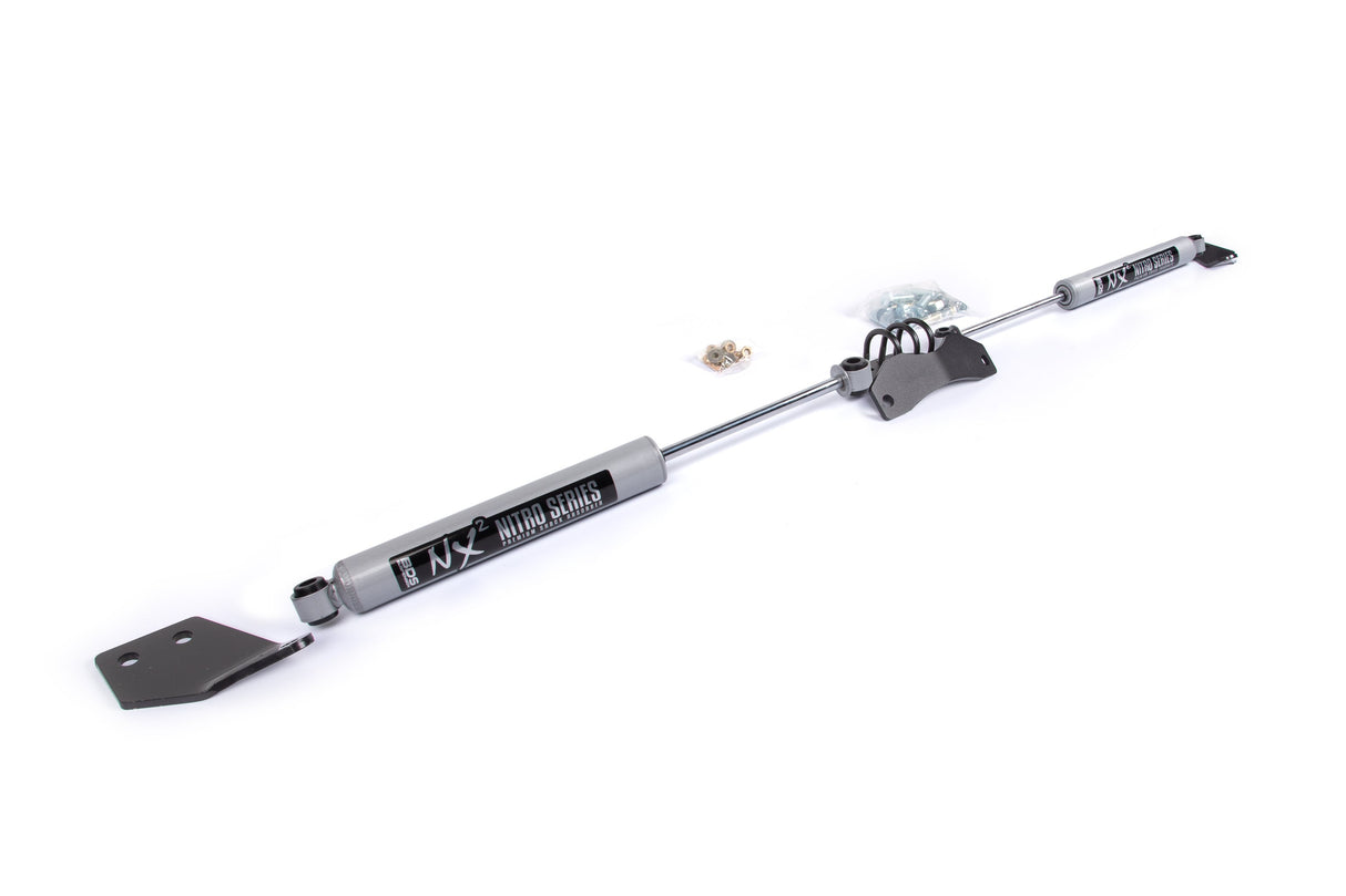Dual Steering Stabilizer Kit w/ NX2 Shocks | Dodge Ram 1500 Mega Cab (06-08) 4WD | Y-Style Steering BDS Suspension