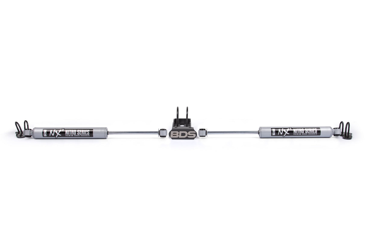 Dual Steering Stabilizer Kit W/ NX2 Shocks | Jeep Wrangler JL (18-26) and Gladiator JT (20-26) BDS Suspension