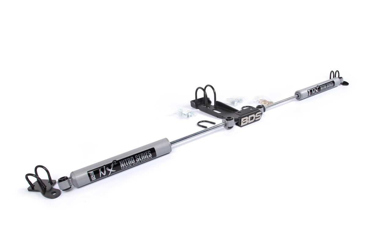 Dual Steering Stabilizer Kit w/ NX2 Shocks | Jeep Wrangler JK (07-18) BDS Suspension