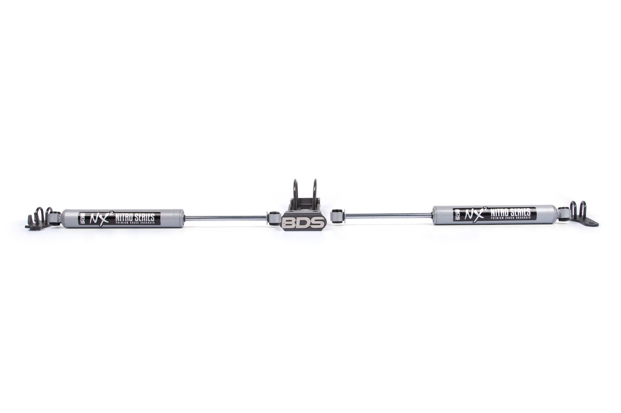 Dual Steering Stabilizer Kit w/ NX2 Shocks | Jeep Wrangler TJ (97-06), Cherokee XJ (84-01), Grand Cherokee ZJ (93-98) BDS Suspension