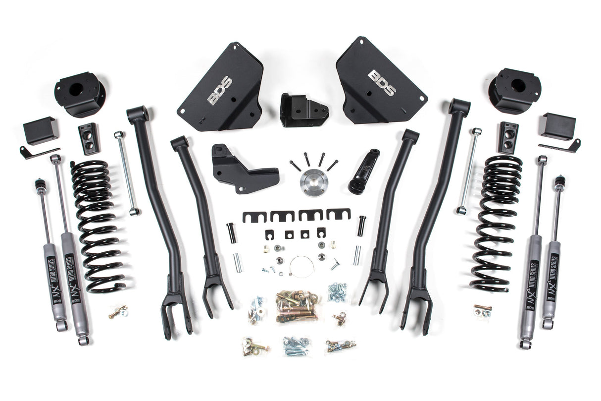 4 Inch Lift Kit w/ 4-Link | Ram 2500 w/ Rear Air Ride (14-18) 4WD | Diesel BDS Suspension