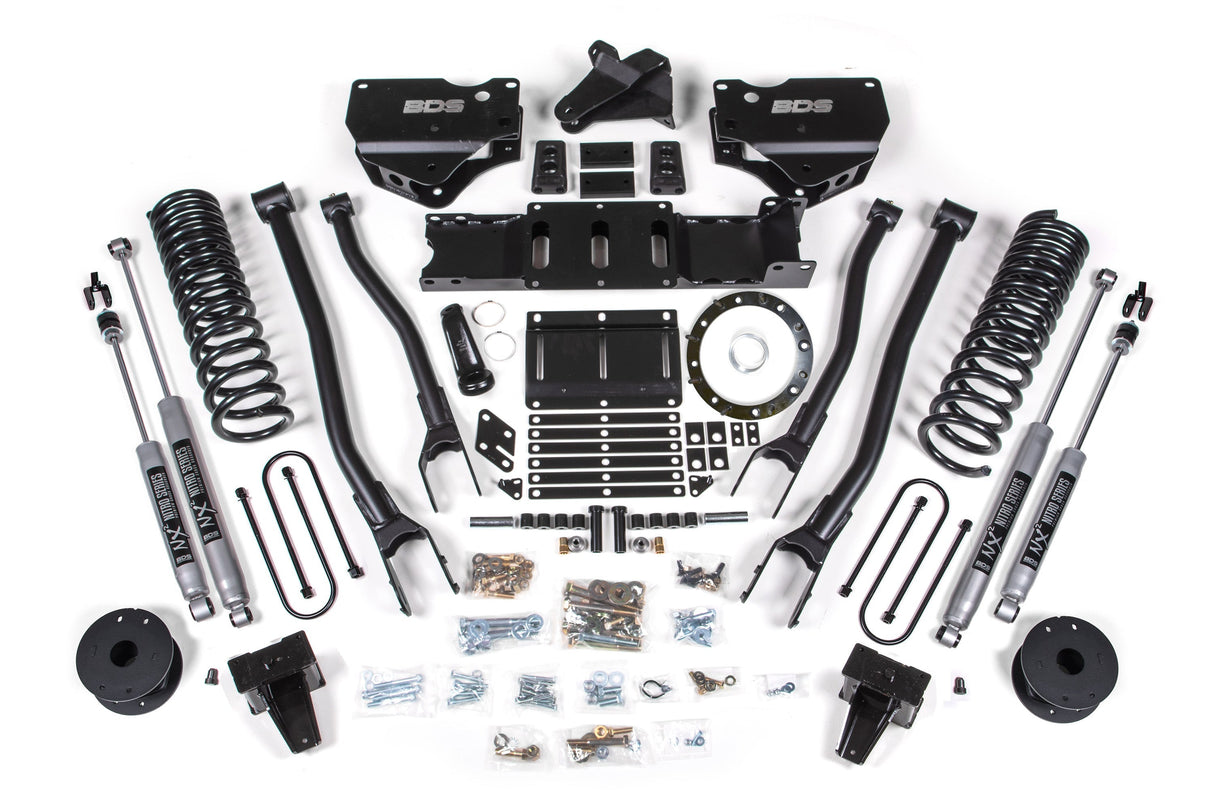 5.5 Inch Lift Kit w/ 4-Link | Ram 3500 w/ Rear Air Ride (19-24) 4WD | Gas BDS Suspension