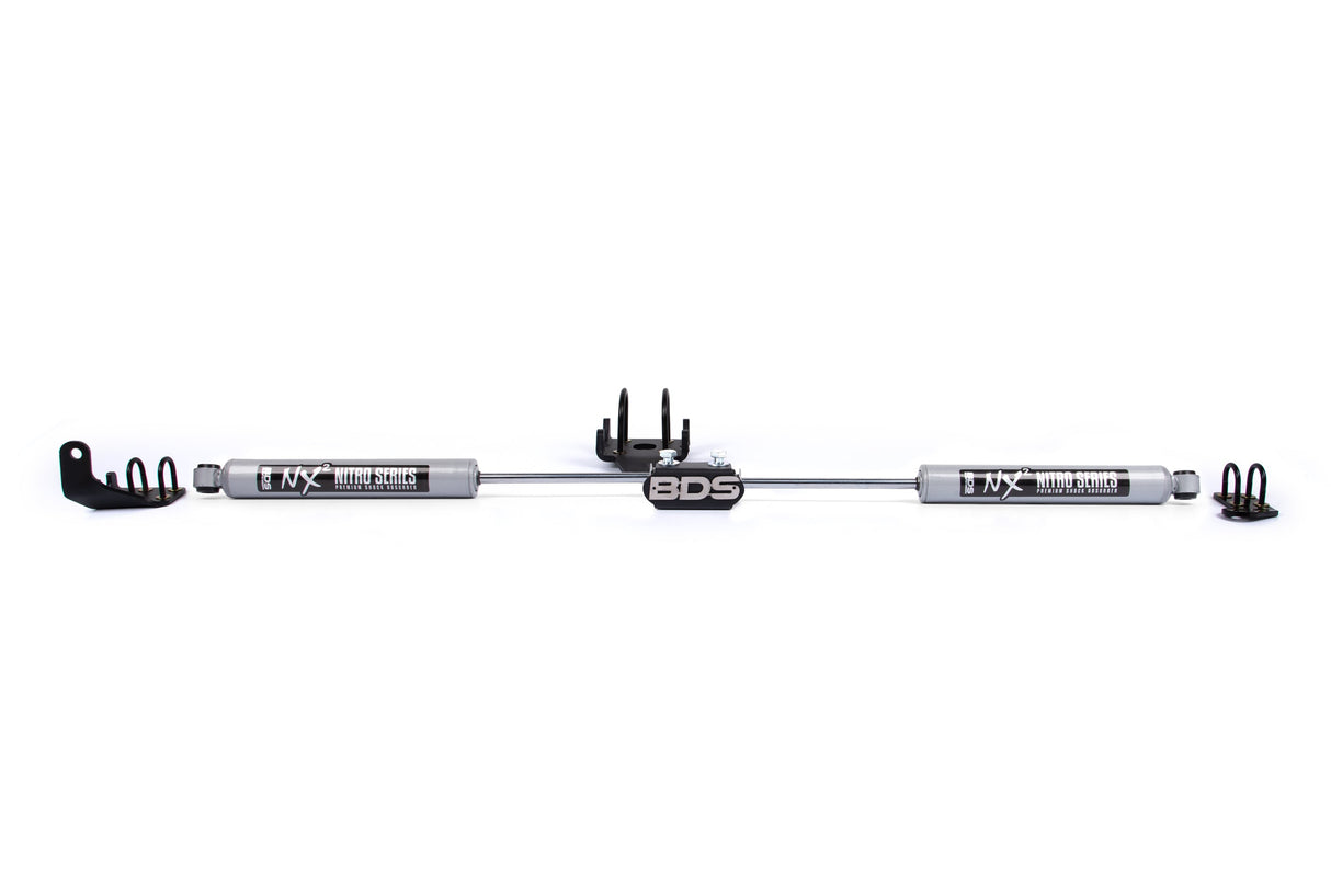 Dual Steering Stabilizer Kit w/ NX2 Shocks | Dodge Ram 1500 (94-01) and 2500/3500 Y-Style (94-08) 4WD BDS Suspension