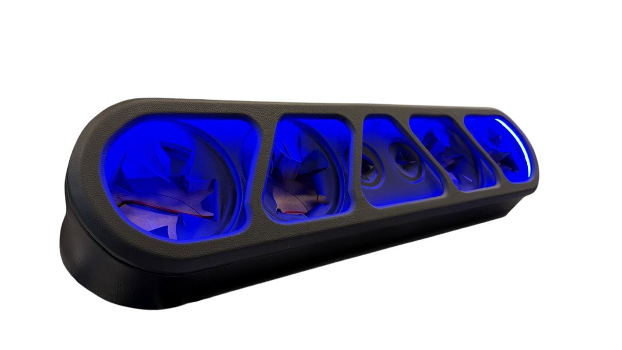 (4) Sylvester Speaker Rack Bundle w/ Beauty Panel & LEDs Deaf Bonce