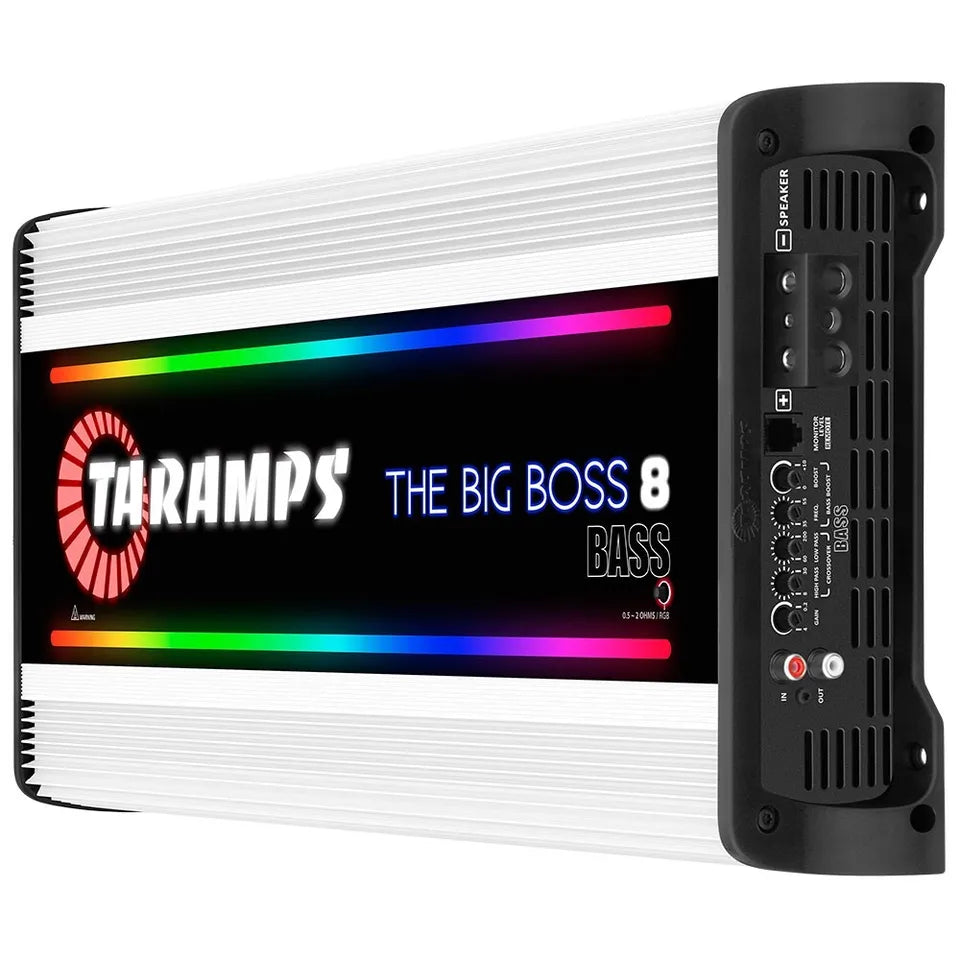 Taramps Big Boss 8 | 8000W RMS Monoblock Amplifier 0.5-Ohm~2-Ohm Taramps