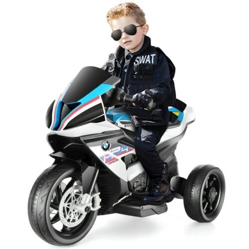 BMW Kids 12V Electric Motorcycle Ride-On Toy - Black