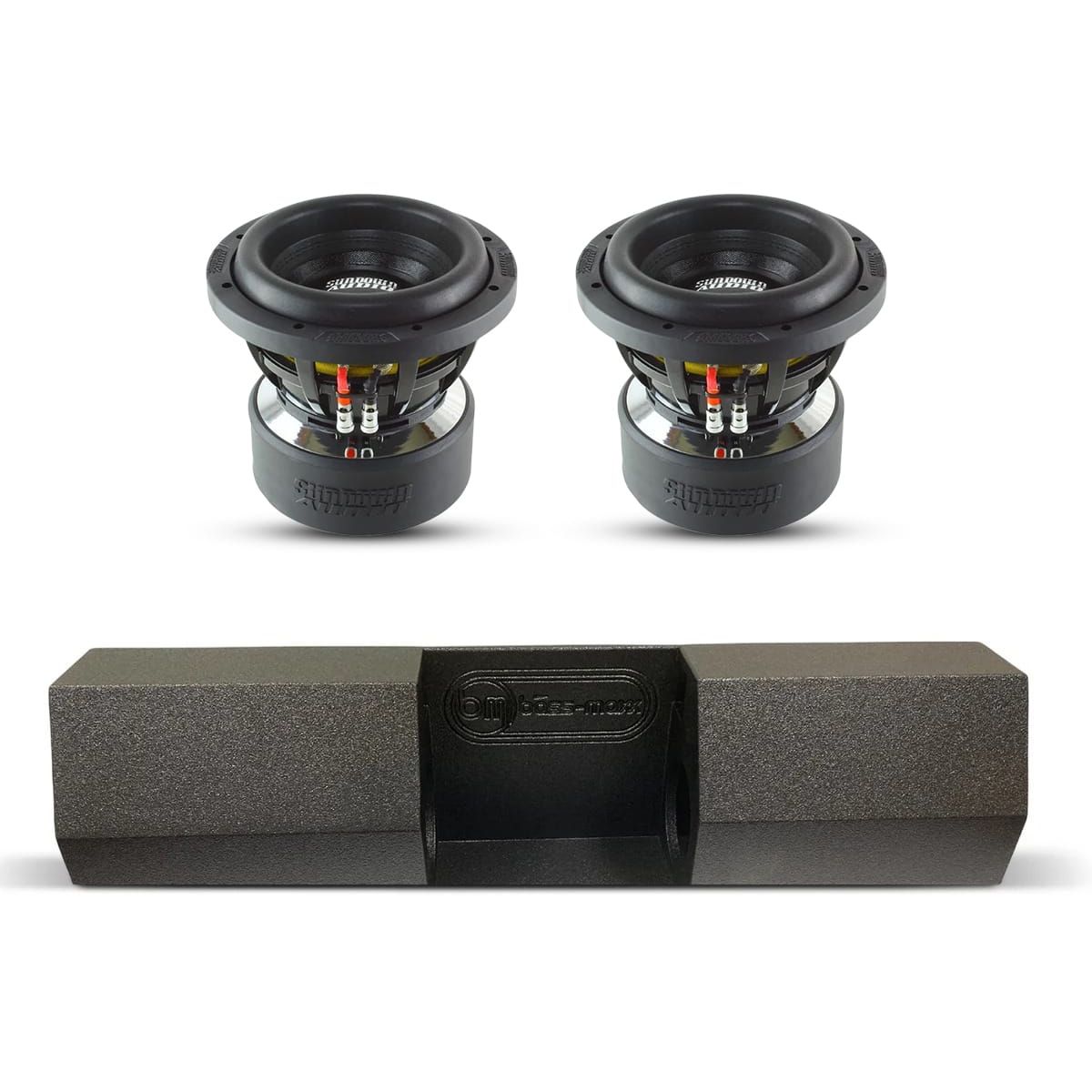 (2) Sundown Audio X8 v4 & Universal Single Cab Dual 8" Subwoofer Box Combo Sundown Audio