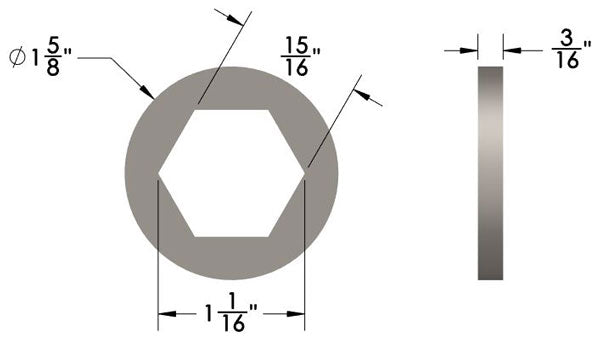 Hex Capture Washers