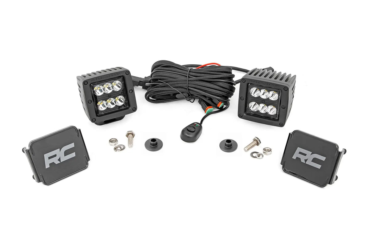 Rough Country LED Ditch Light Kit Ford Bronco 4WD 2021-2026 71046