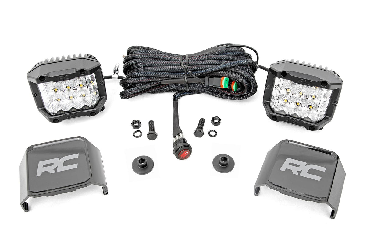Rough Country LED Ditch Light Kit Ford Bronco 4WD 2021-2026 71046