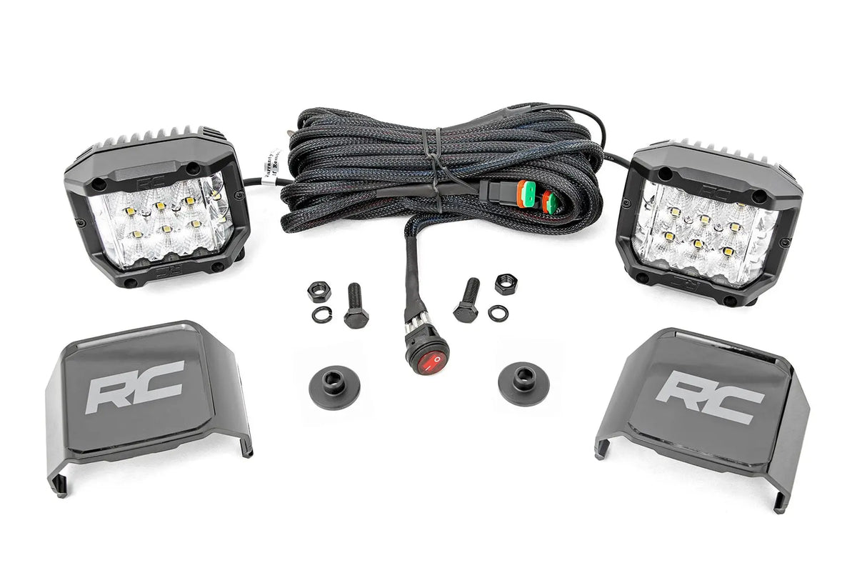 Rough Country LED Ditch Light Kit Ford Bronco 4WD 2021-2026 71046