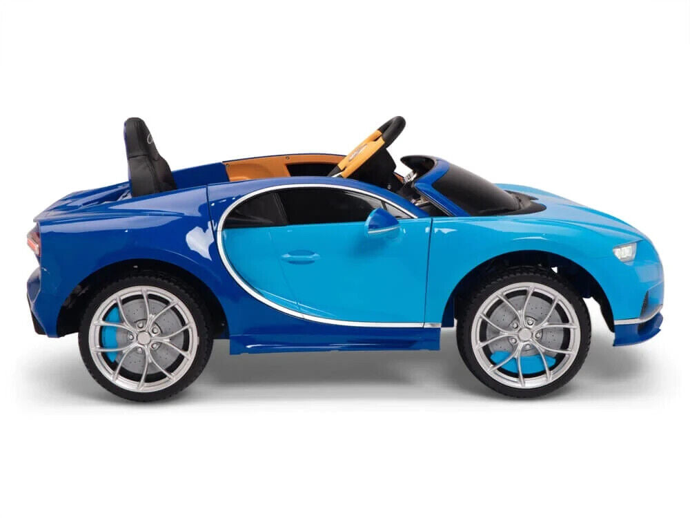 Bugatti Chiron Kids 12V Ride On Car with Remote Control - Blue