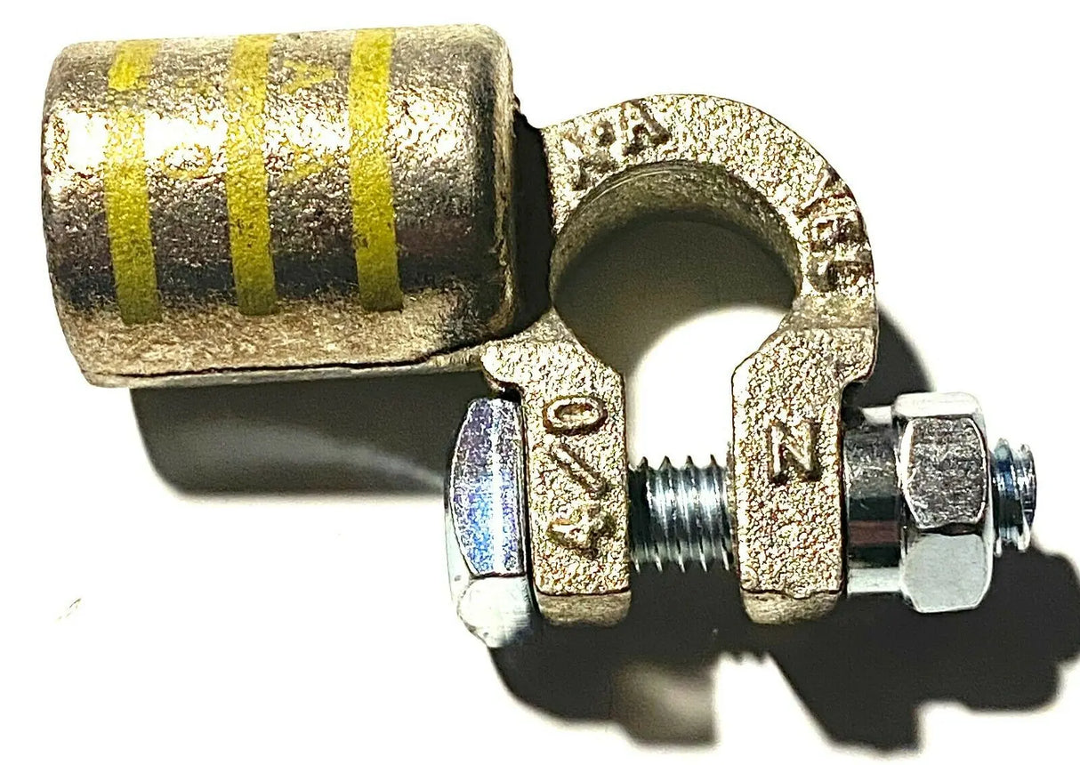 Battery Cable Ends Copper Top Post 90 DEG Terminal Connectors 2 GAUGE THUR 4/0 ac/dc wire and supply