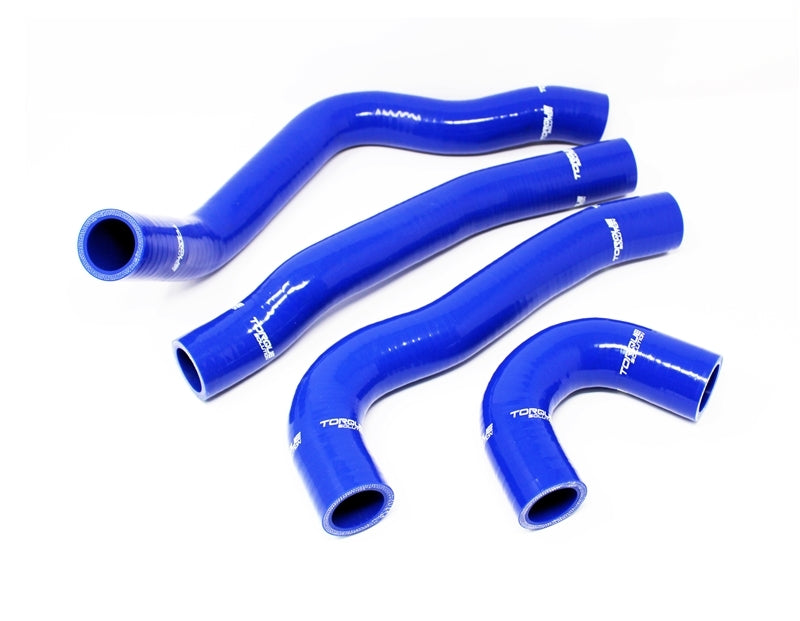 Kit de durites de radiateur en silicone Torque Solution 08-15 Mitsubishi Evolution X - Bleu