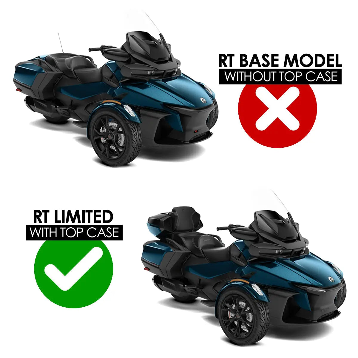 2020-2025 Can-Am Spyder RT Limited 800watt 6-Speaker Plug-&-Play Audio Kit SSV Works