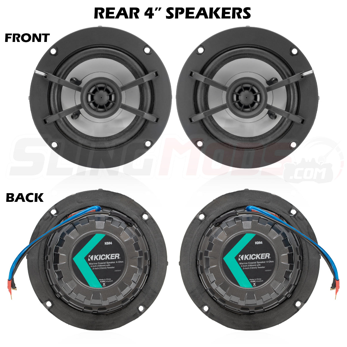2020-2025 Can-Am Spyder RT Limited 800watt 6-Speaker Plug-&-Play Audio Kit SSV Works