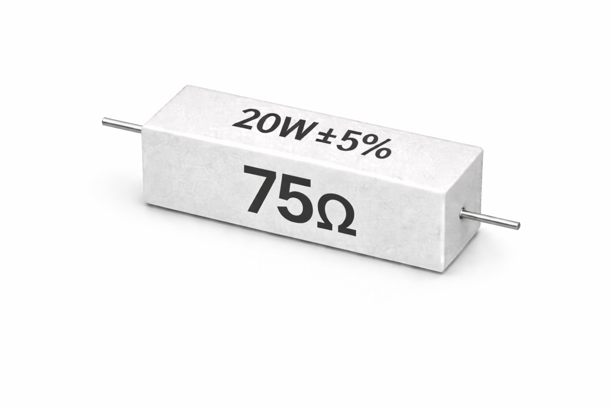 PANMILED 20W Cement Resistor, ±5% Ceramic Wirewound Power Resistor (15Ω–750Ω) High Watt Fixed Resistor TekShack