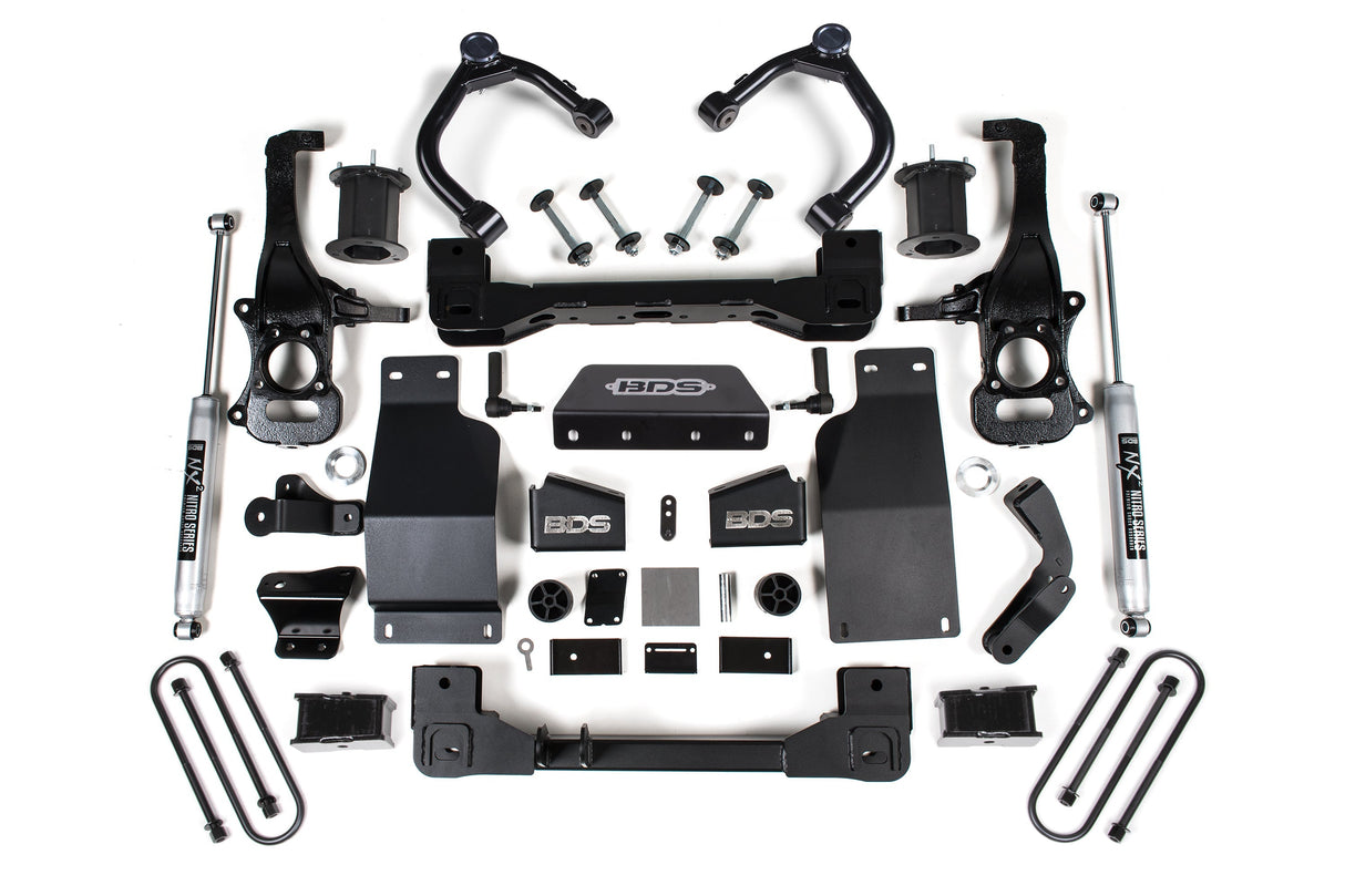 4 Inch Lift Kit | Chevy Silverado or GMC Sierra 1500 (25-26) 4WD | Diesel BDS Suspension