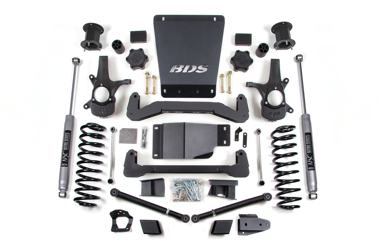 6.5 Inch Lift Kit | Chevy/GMC Avalanche, Suburban, Tahoe, or Yukon 1500 (07-14) 4WD BDS Suspension