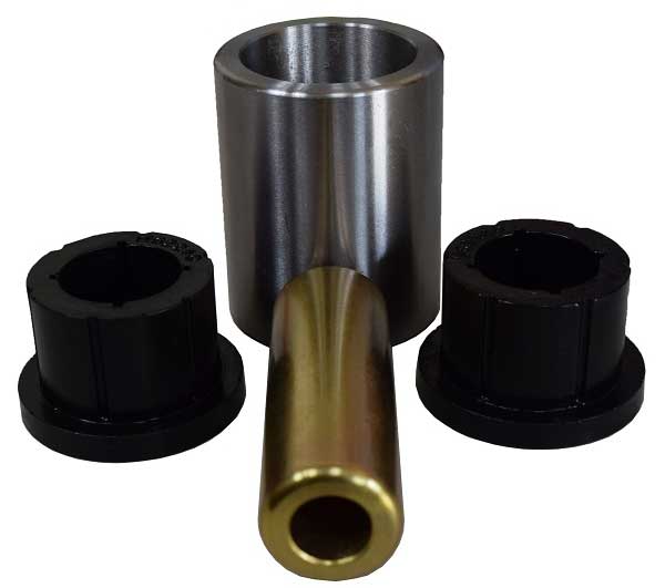 DOM Sleeve & Poly Bushing 2 Inch Mounting Width 1/2" Bolt Hole