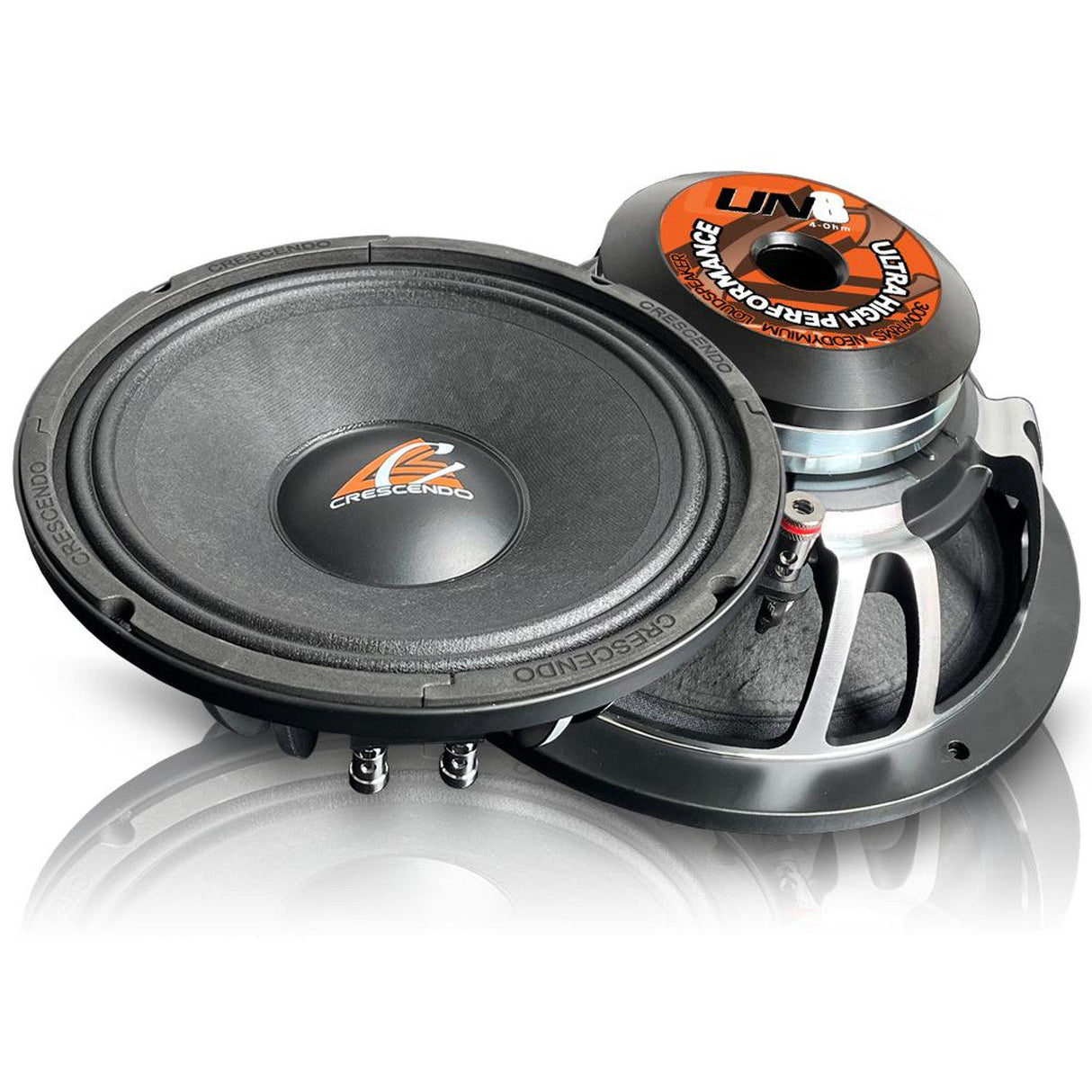 Crescendo Audio UN-8 8" 300W RMS Midrange Loudspeaker 4-Ohm (Single) Crescendo Audio