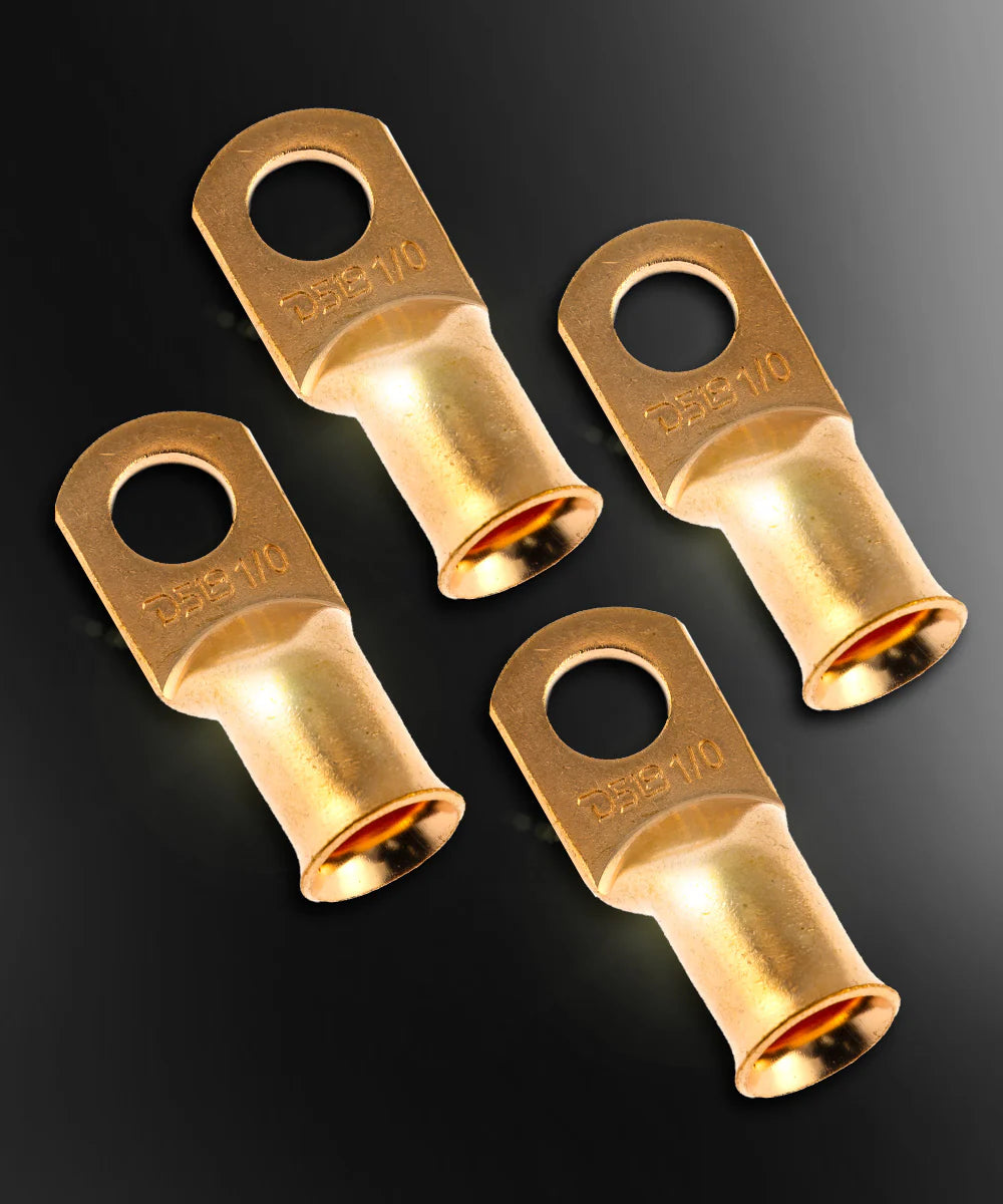 DS18 1/0-Ga Copper Ring Terminals Pack of 10