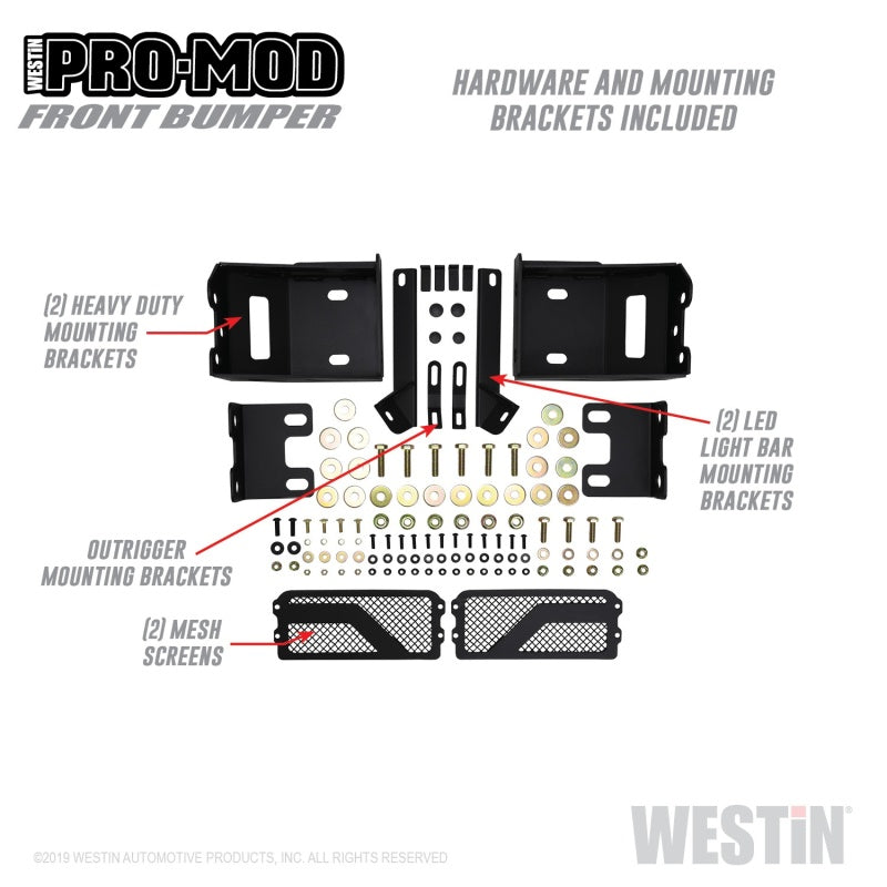 Pare-chocs avant Westin Pro-Mod pour Chevrolet Silverado 2500/3500 2020