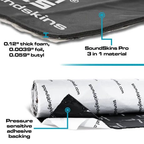 SoundSkins SSPRO-1 | Pro Two Door Sound Deadening Kit | Universal Fitment