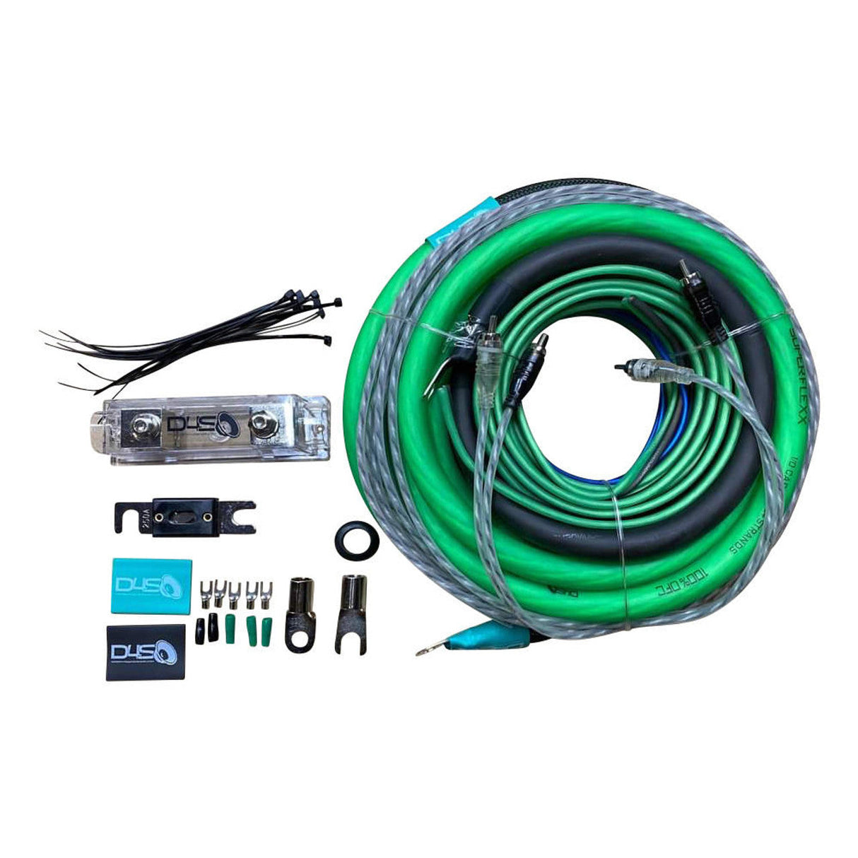 Down4Sound 0G Silver Tinned OFC Copper Amp Kit Down4Sound